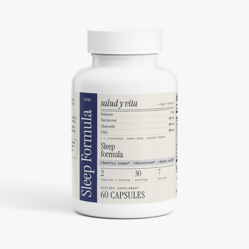 Sleep Formula bottle on a white background