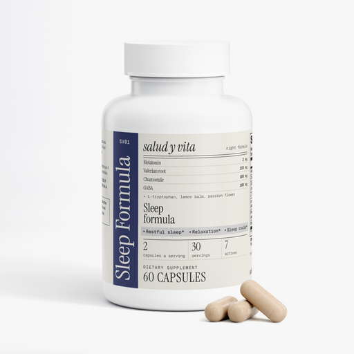 Sleep Formula bottle on a white background