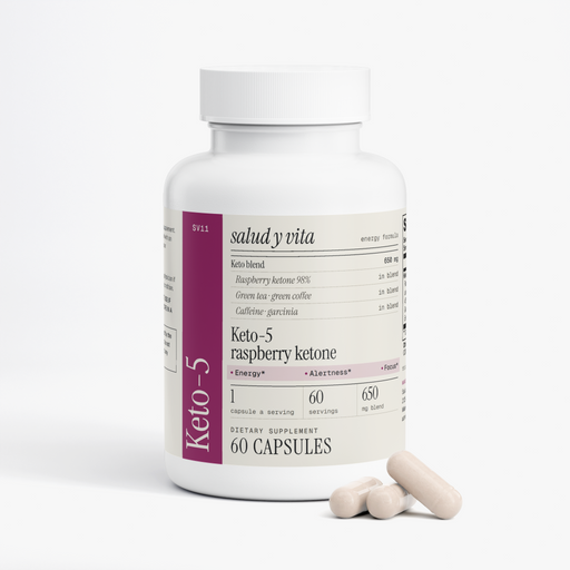 Keto-5 bottle on a white background