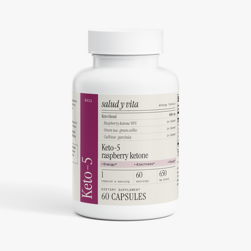 Keto-5 bottle on a white background